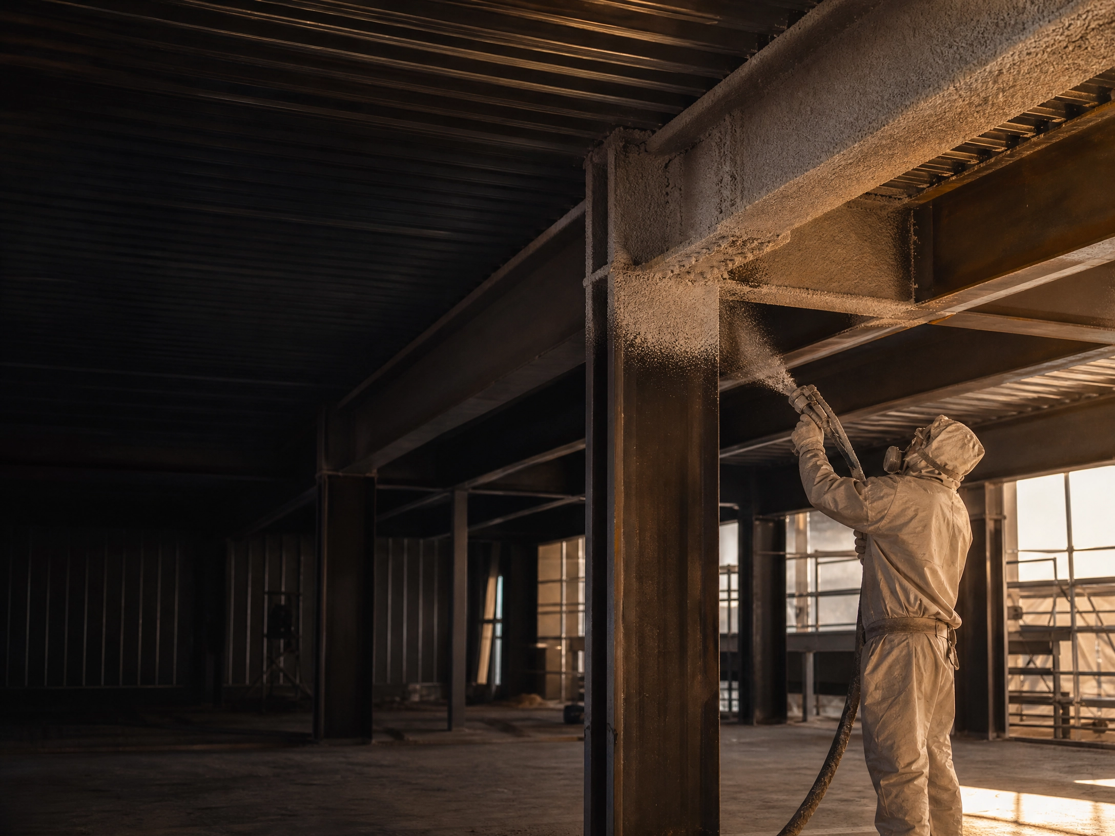 Professional fireproofing application on a Southern California property